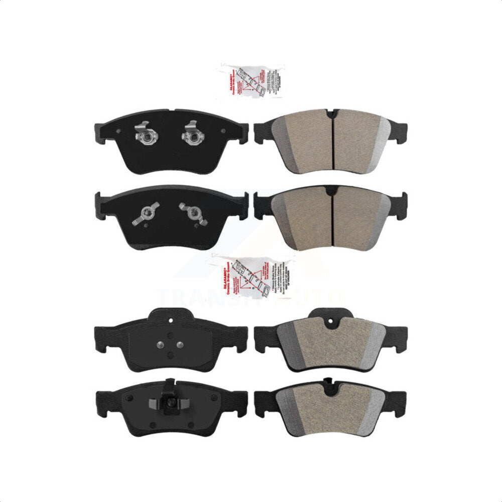 AmeriBRAKES Front Rear Semi-Metallic Disc Brake Pads Kit For 2007 Mercedes-Benz ML63 AMG KNF-101774