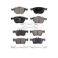 Front Rear Semi-Metallic Brake Pads Kit For Ford Escape KPF-100023
