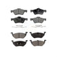 Front Rear Semi-Metallic Brake Pads Kit For Ford Escape Mercury Mariner Mazda Tribute KPF-100025