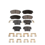 Front Rear Semi-Metallic Brake Pads Kit For Dodge Charger Chrysler 300 Challenger Magnum KPF-100027