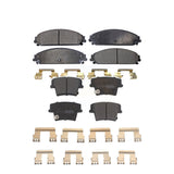 Front Rear Semi-Metallic Brake Pads Kit For Dodge Charger Chrysler 300 Challenger Magnum KPF-100028