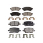 Front Rear Semi-Metallic Brake Pads Kit For Chevrolet Uplander Pontiac Montana Buick Terraza Saturn Relay VPG MV-1 KPF-100038