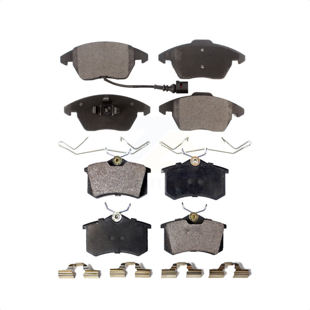 Front Rear Semi-Metallic Brake Pads Kit For Volkswagen Jetta Beetle Golf KPF-100055