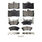 Front Rear Semi-Metallic Brake Pads Kit For Lexus GS350 IS300 IS200t IS350 RC350 RC300 RC200t GS300 GS200t GS450h KPF-100056