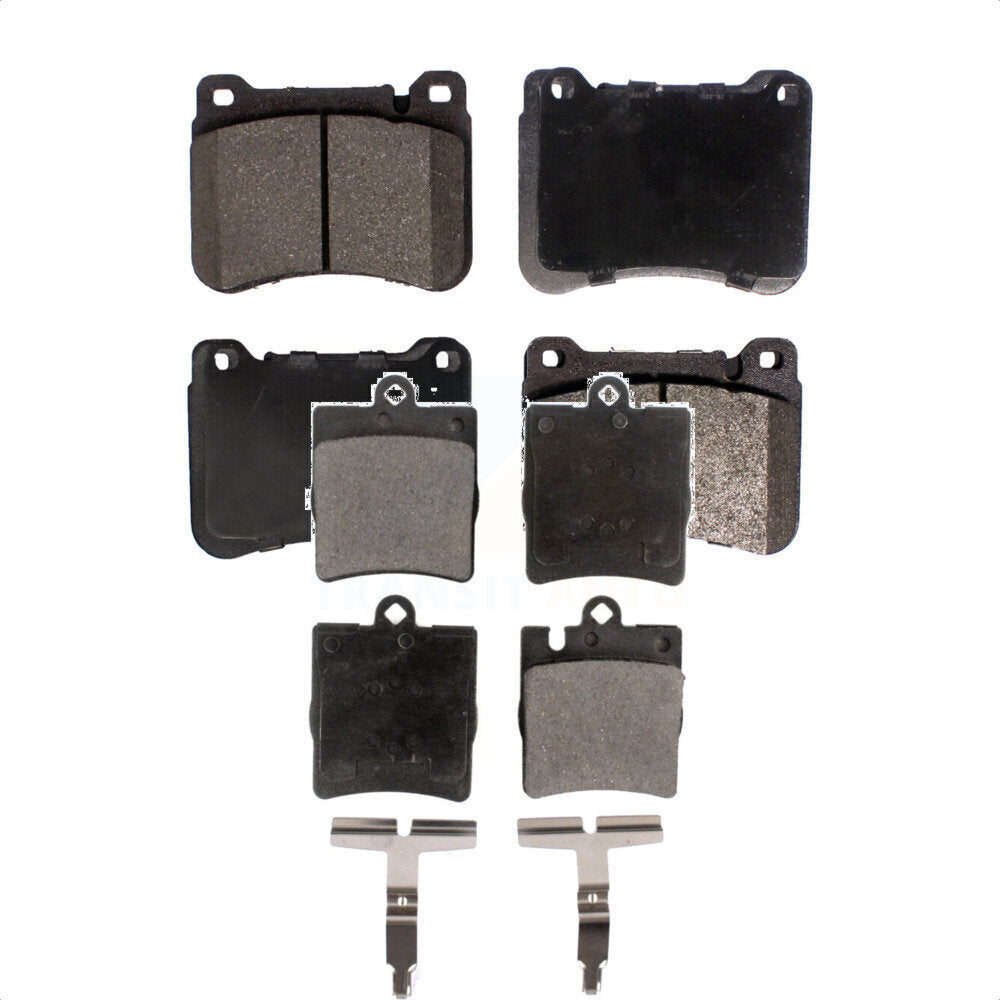 Front Rear Semi-Metallic Brake Pads Kit For Mercedes-Benz C230 CLK350 C320 SLK350 SLK300 KPF-100057