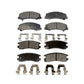 Front Rear Semi-Metallic Brake Pads Kit For Chevrolet Impala Buick LaCrosse Monte Carlo Allure KPF-100066