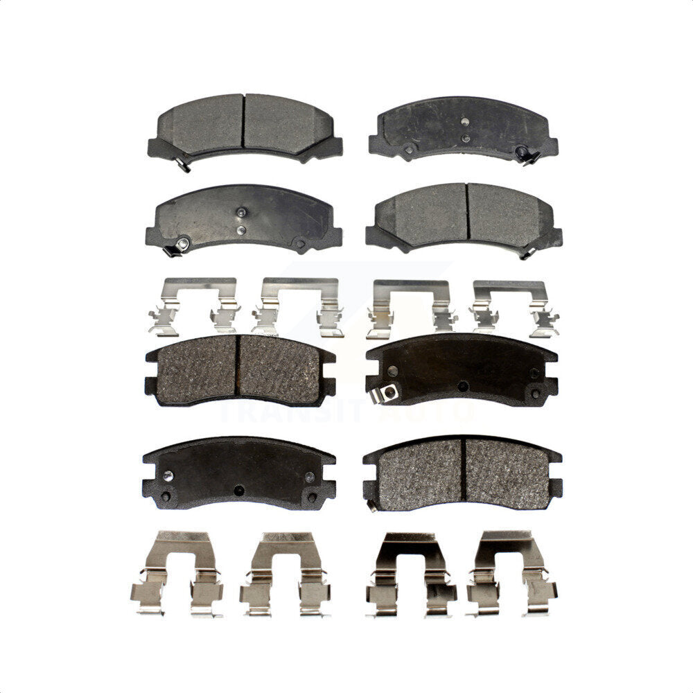 Front Rear Semi-Metallic Brake Pads Kit For Chevrolet Impala Buick LaCrosse Monte Carlo Allure KPF-100066