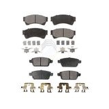 Front Rear Semi-Metallic Brake Pads Kit For Ford Fusion Mazda 6 Lincoln MKZ Mercury Milan Zephyr KPF-100069