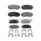 Front Rear Semi-Metallic Brake Pads Kit For 2007-2013 Suzuki Grand Vitara KPF-100077