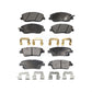 Front Rear Semi-Metallic Brake Pads Kit For Hyundai Genesis 3.8L KPF-100080