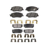 Front Rear Semi-Metallic Brake Pads Kit For Kia Sedona Hyundai Entourage To 04/27/06 KPF-100081