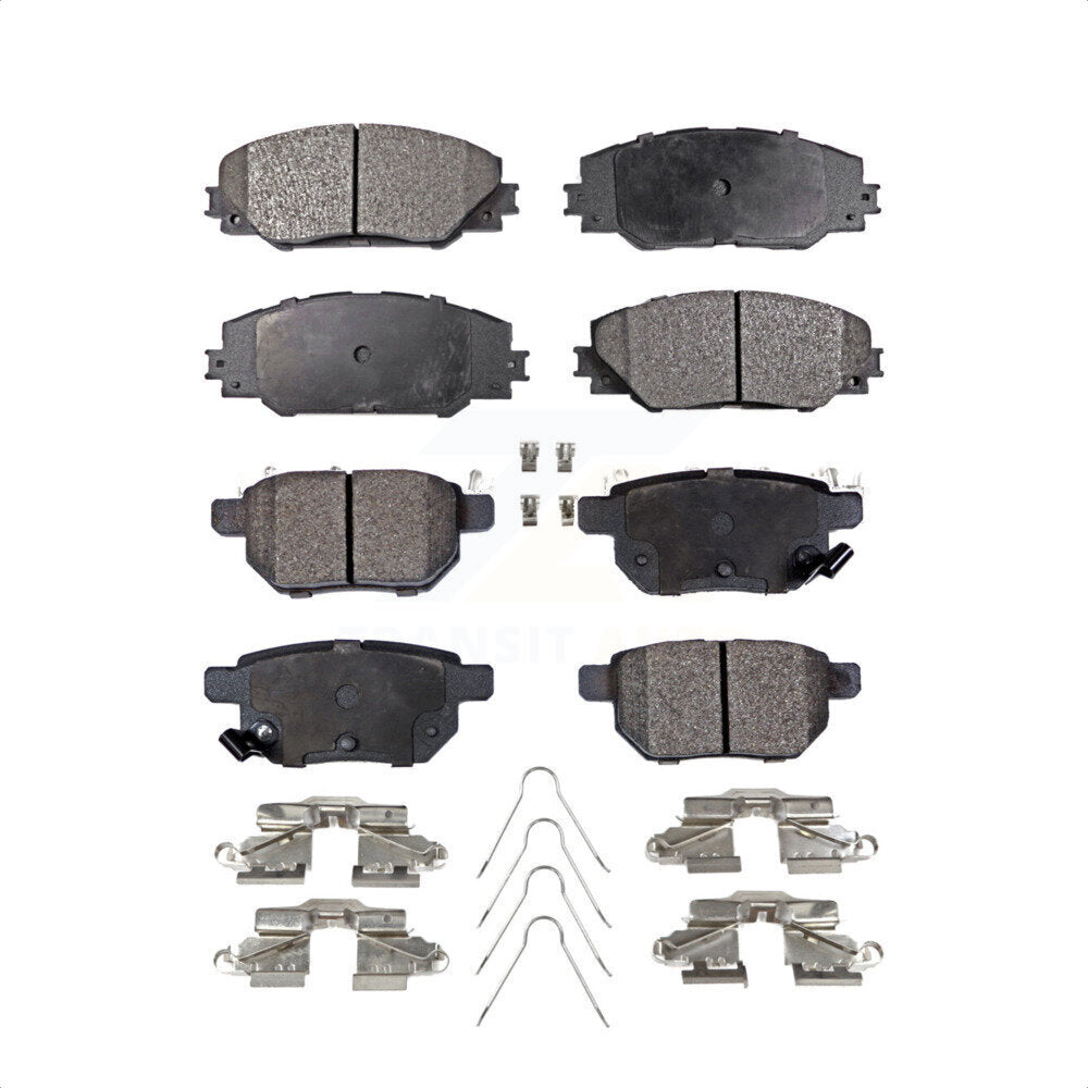 Front Rear Semi-Metallic Brake Pads Kit For Scion Toyota tC Matrix Pontiac Vibe Corolla iM KPF-100091