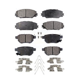 Front Rear Semi-Metallic Brake Pads Kit For Scion Toyota tC Matrix Pontiac Vibe Corolla iM KPF-100091