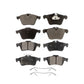 Front Rear Semi-Metallic Brake Pads Kit For Jaguar XF XJ XKR XK KPF-100092