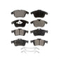 Front Rear Semi-Metallic Brake Pads Kit For Jaguar XF XK XJ8 Vanden Plas S-Type KPF-100093