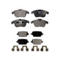 Front Rear Semi-Metallic Brake Pads Kit For Volvo S80 Land Rover LR2 KPF-100112