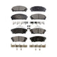 Front Rear Semi-Metallic Brake Pads Kit For Lexus NX200t NX300 Toyota Camry NX300h Avalon KPF-100121