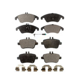 Front Rear Semi-Metallic Brake Pads Kit For Mercedes-Benz SLK250 SLK350 SLK300 SLC300 KPF-100133