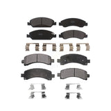 Front Rear Semi-Metallic Brake Pads Kit For 2009-2014 Chevrolet Express 1500 GMC Savana KPF-100142