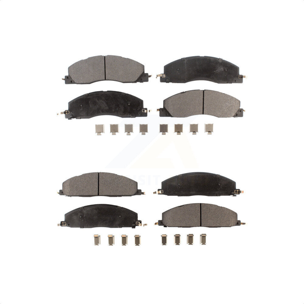Front Rear Semi-Metallic Brake Pads Kit For Ram 2500 3500 1500 Dodge KPF-100157