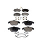 Front Rear Semi-Metallic Brake Pads Kit For Mercedes-Benz GLK350 GLK250 KPF-100165