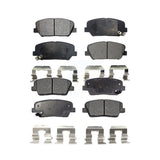 Front Rear Semi-Metallic Brake Pads Kit For Hyundai Genesis Coupe KPF-100172