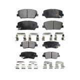 Front Rear Semi-Metallic Brake Pads Kit For Kia Optima Hyundai Veloster Forte Koup KPF-100174