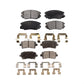 Front Rear Semi-Metallic Brake Pads Kit For Chevrolet Malibu Buick Impala LaCrosse Regal Limited Saab 9-5 Allure KPF-100179