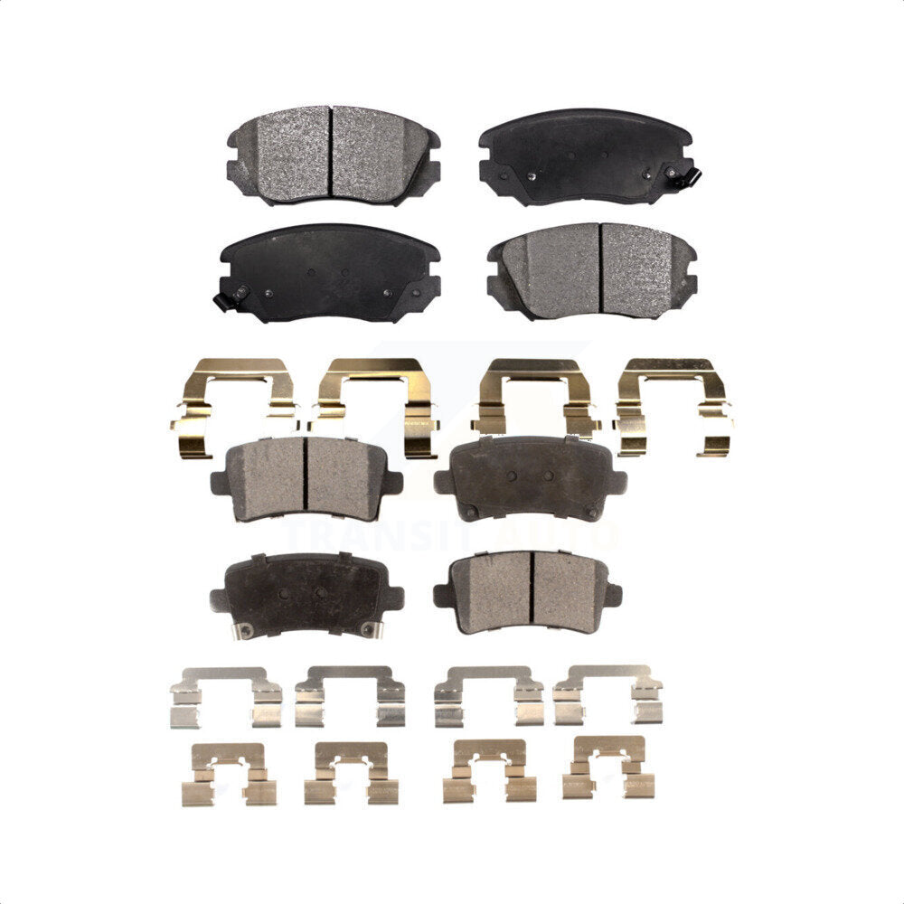 Front Rear Semi-Metallic Brake Pads Kit For Chevrolet Malibu Buick Impala LaCrosse Regal Limited Saab 9-5 Allure KPF-100179