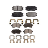 Front Rear Semi-Metallic Brake Pads Kit For Chevrolet Malibu Buick Impala LaCrosse Regal Limited Saab 9-5 Allure KPF-100179
