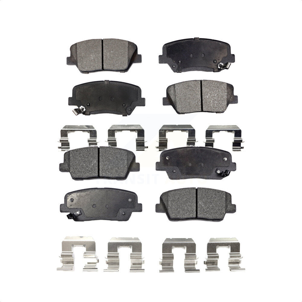 Front Rear Semi-Metallic Brake Pads Kit For Kia Sorento Hyundai Santa Fe Sport KPF-100184