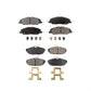 Front Rear Semi-Metallic Brake Pads Kit For Ford Mustang Avanti KPF-100194