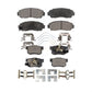 Front Rear Semi-Metallic Brake Pads Kit For Honda CR-V Crosstour Accord KPF-100210