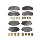 Front Rear Semi-Metallic Brake Pads Kit For Dodge Grand Caravan Journey Chrysler Town & Country Ram C/V Volkswagen Routan KPF-100232