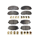 Front Rear Semi-Metallic Brake Pads Kit For Dodge Grand Caravan Journey Chrysler Town & Country Ram C/V Volkswagen Routan KPF-100232