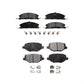 Front Rear Semi-Metallic Brake Pads Kit For Ford Explorer Police Interceptor Utility Lincoln MKS Flex Taurus MKT KPF-100238