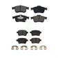 Front Rear Semi-Metallic Brake Pads Kit For 2014-2020 Fiat 500L KPF-100264