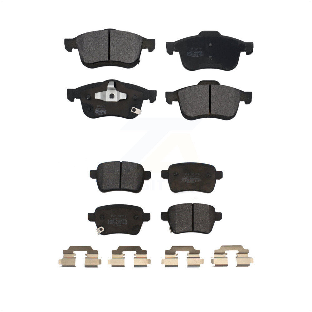 Front Rear Semi-Metallic Brake Pads Kit For 2014-2020 Fiat 500L KPF-100264