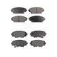 Front Rear Semi-Metallic Brake Pads Kit For Mazda 3 Sport KPF-100268