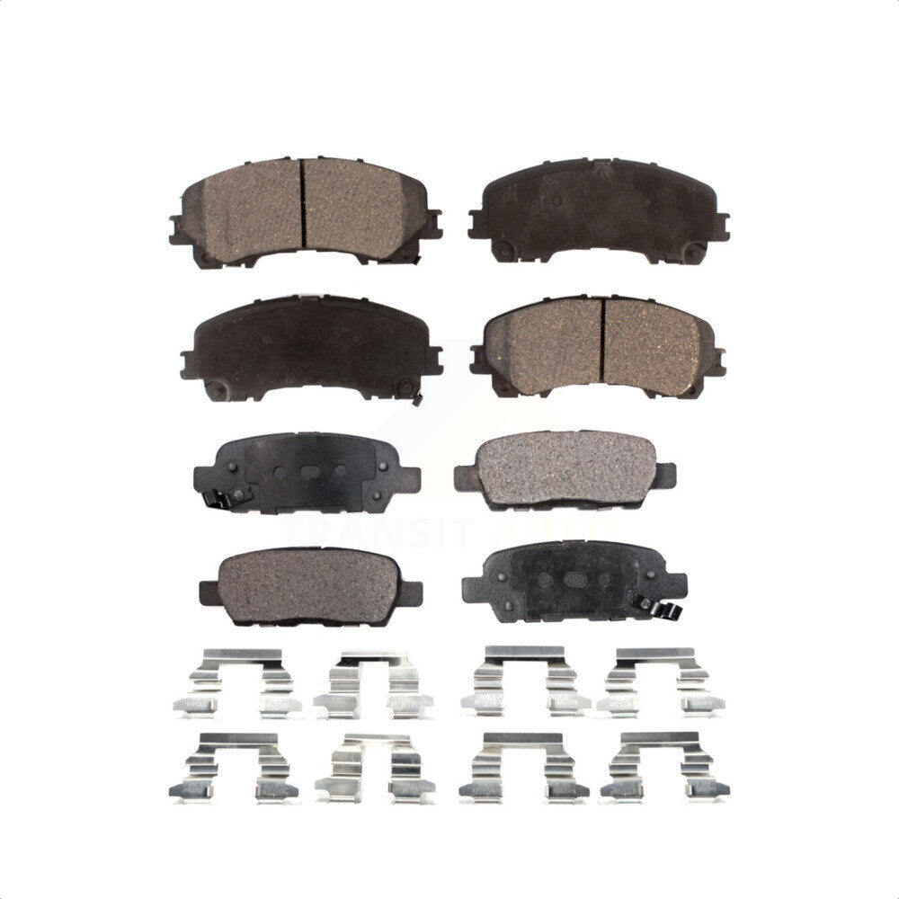 Front Rear Semi-Metallic Brake Pads Kit For Nissan Rogue INFINITI Q50 QX50 Q60 KPF-100270