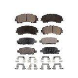 Front Rear Semi-Metallic Brake Pads Kit For Nissan Rogue INFINITI Q50 QX50 Q60 KPF-100270
