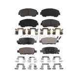 Front Rear Semi-Metallic Brake Pads Kit For Nissan Rogue Sport Qashqai KPF-100271