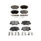 Front Rear Semi-Metallic Brake Pads Kit For Mazda 3 Sport KPF-100272