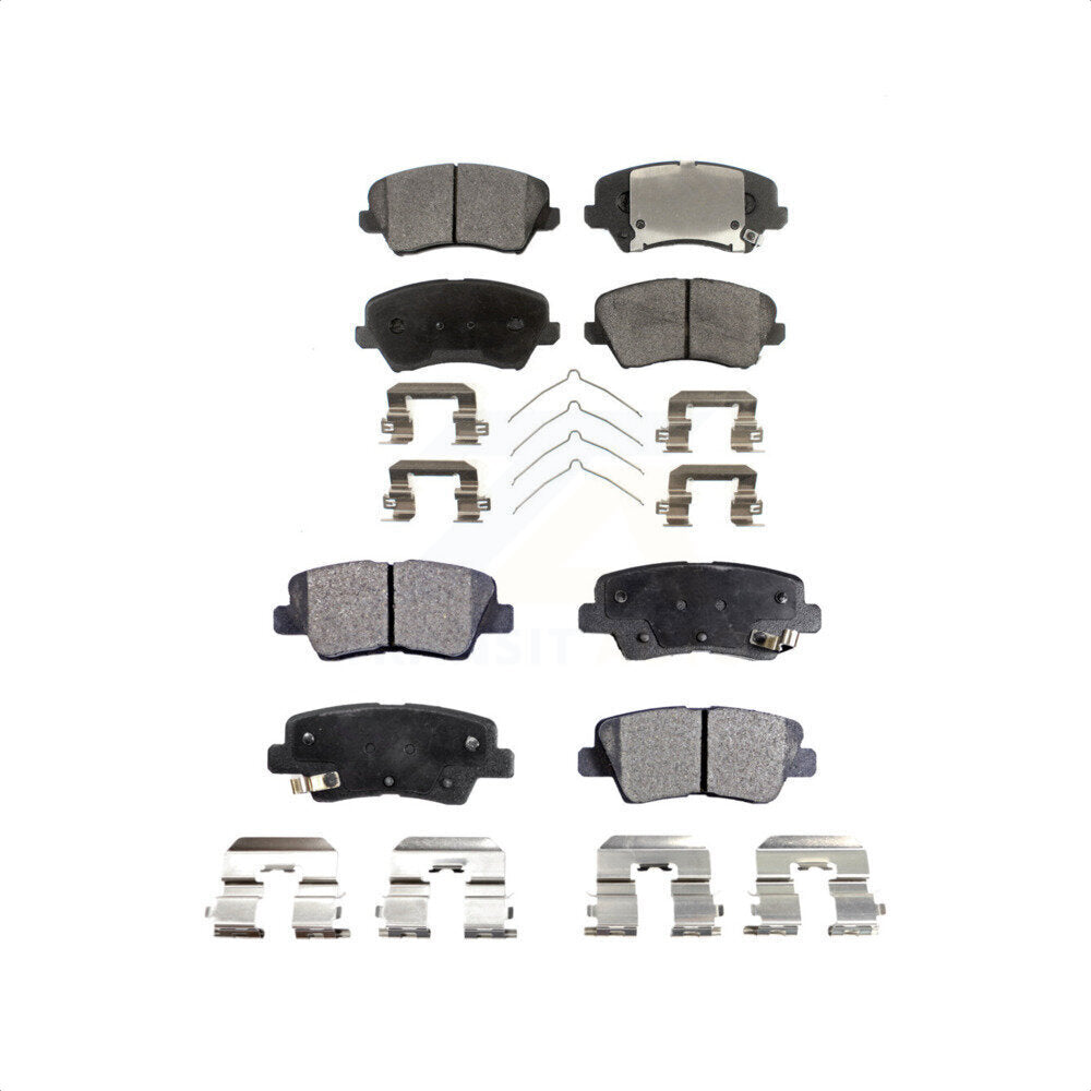 Front Rear Semi-Metallic Brake Pads Kit For Kia Forte Hyundai Elantra GT Forte5 Koup KPF-100280