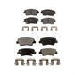 Front Rear Semi-Metallic Brake Pads Kit For Hyundai Tucson Kia Sportage KPF-100284
