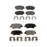 Front Rear Semi-Metallic Brake Pads Kit For Hyundai Tucson Kia Sportage KPF-100284