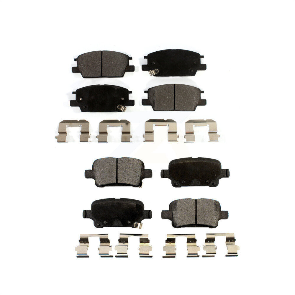 Front Rear Semi-Metallic Brake Pads Kit For Chevrolet Equinox Malibu GMC Terrain Buick LaCrosse Regal TourX Sportback KPF-100290