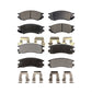 Front Rear Semi-Metallic Brake Pads Kit For Saturn SL2 SL1 SC2 SW2 SC1 SL SW1 SC KPF-100308