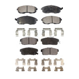 Front Rear Semi-Metallic Brake Pads Kit For Nissan Sentra Infiniti G20 INFINITI KPF-100320