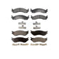 Front Rear Semi-Metallic Brake Pads Kit For 2001-2002 Dodge Ram 2500 3500 KPF-100322